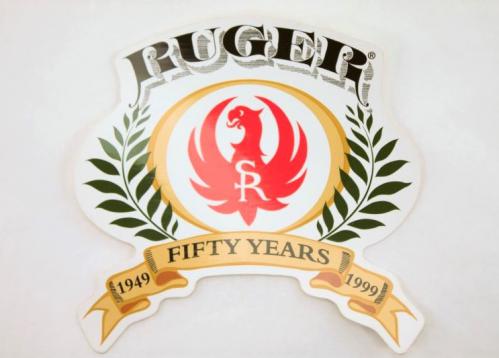 Ruger SR 50th Anniversary Firearms Sticker 1949-1999